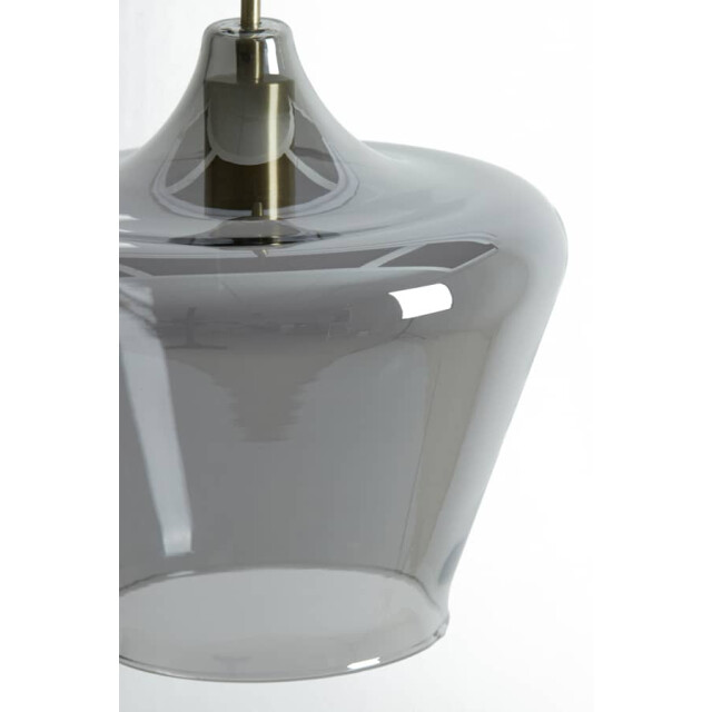 Light & Living Hanglamp antiek -smoke glas solly Ø 30 x 30cm 2969012 large