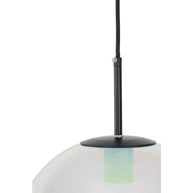 Light & Living Hanglamp glas rainbow-zwart medina Ø 30cm 2957200 large