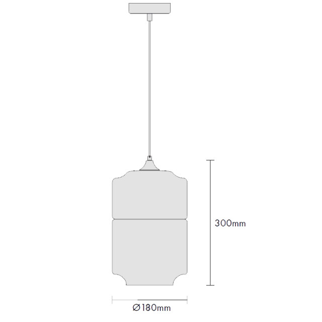 Safaary Hanglamp helder glas cosmo Ø 18 x 30cm SF0313431 large
