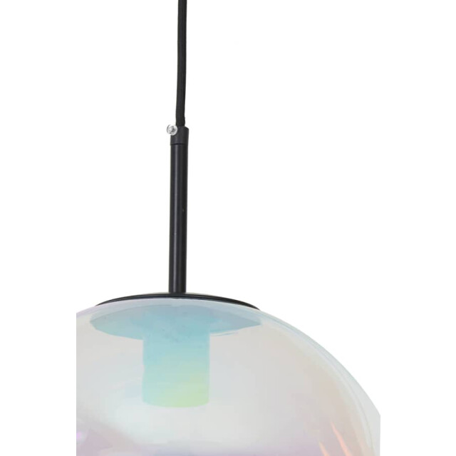 Light & Living Hanglamp glas rainbow-zwart medina Ø 30cm 2957200 large