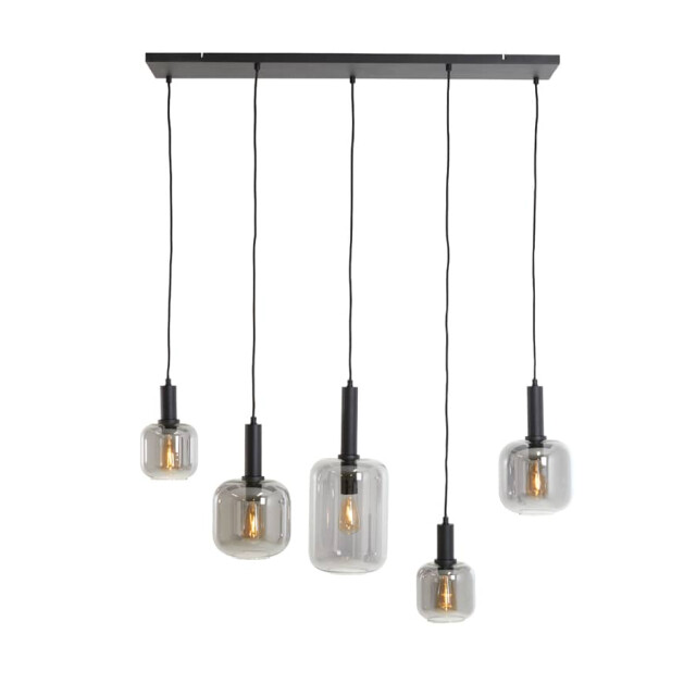 Light & Living Hanglamp -smoke glas 5l lekar Ø 22 x 32cm 2946212 large