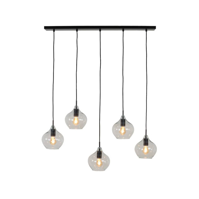 Light & Living Hanglamp mat-helder 5l rakel Ø 20 x 120cm 2937612 large