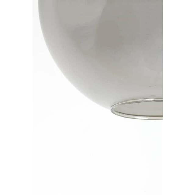 Light & Living Hanglamp matzwart smoke glas subar Ø 30 x 28cm 2957765 large