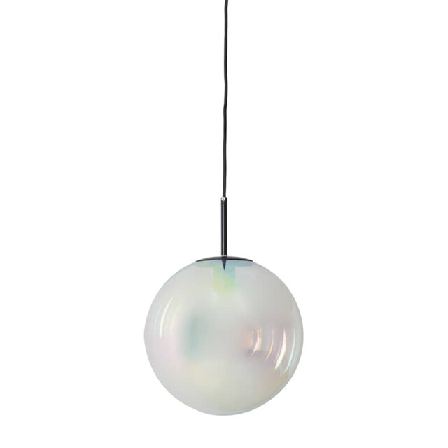 Light & Living Hanglamp glas rainbow-zwart medina Ø 30cm 2957200 large
