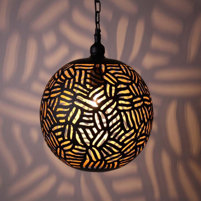 Safaary Oosterse hanglamp zebra faiza goud Ø 30 x 40cm LZC615BHBG large