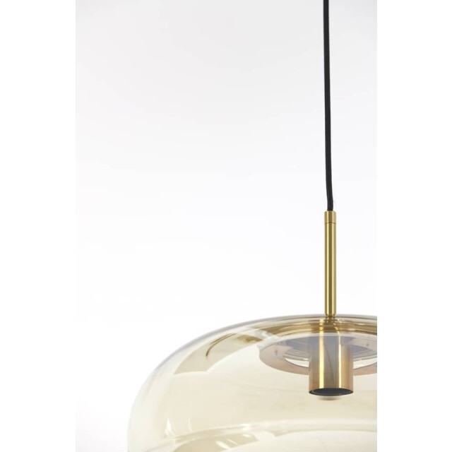 Light & Living Hanglamp glas amber-goud misty Ø 45 x 48cm 2961383 large
