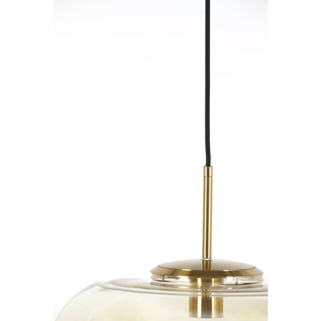 Light & Living Hanglamp glas amber-goud misty Ø 45 x 48cm 2961383 large