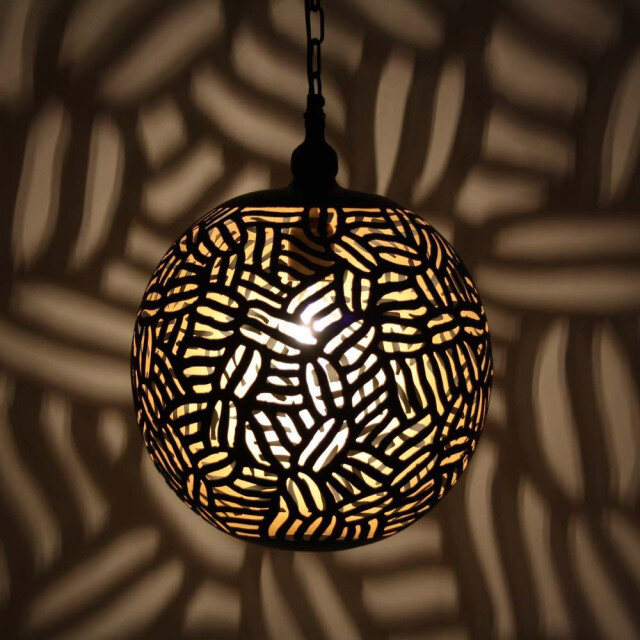 Safaary Oosterse hanglamp zebra faiza goud Ø 30 x 40cm LZC615BHBG large
