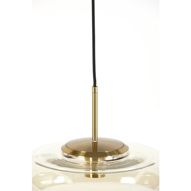 Light & Living Hanglamp glas amber-goud misty Ø 45 x 48cm 2961383 large