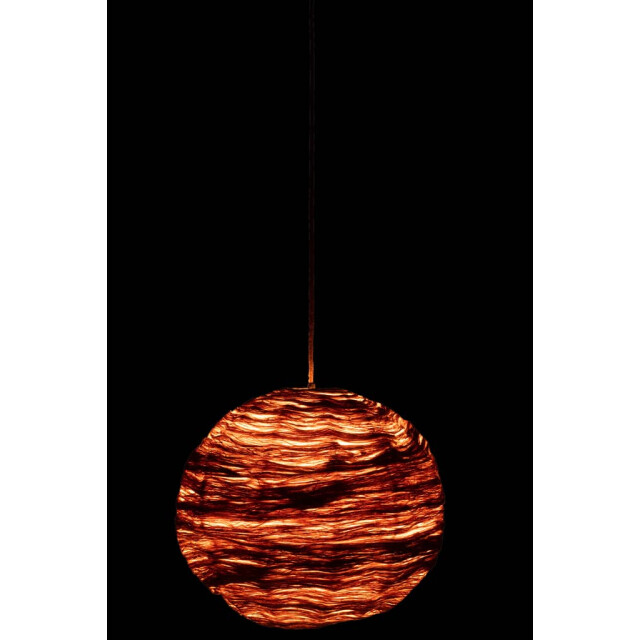 J-Line Hanglamp bol bananenbladeren naturel large 37776 large