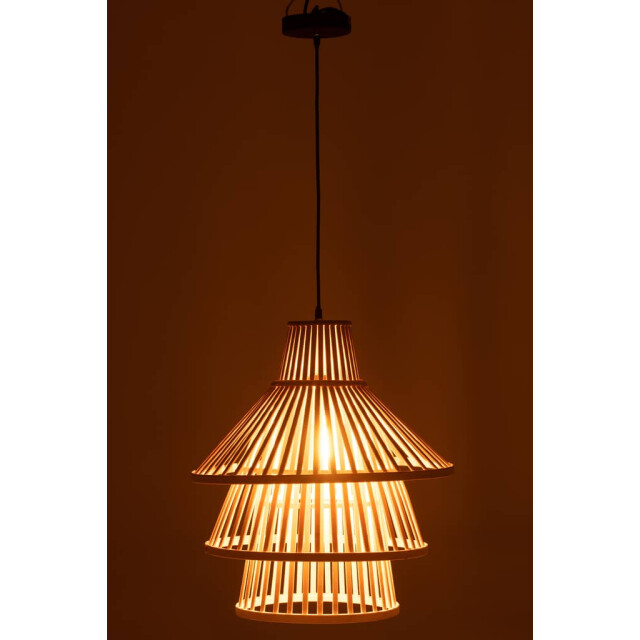 J-Line Hanglamp lagen bamboo naturel large 28741 large