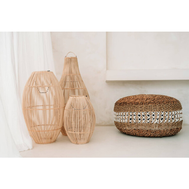 Bazar Bizar Hanglamp naturel s de zuri BAYU024N-S large