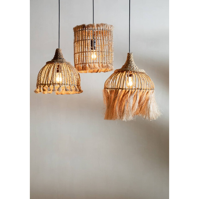 Bazar Bizar Hanglamp naturel s abaca kwast JAPA035N-S large
