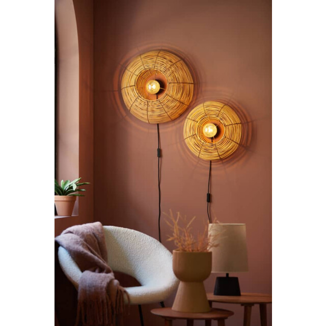 Light & Living Wandlamp rotan naturel Ø 60 x 21cm 1860130 large