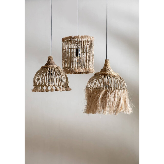 Bazar Bizar Hanglamp naturel s abaca kwast JAPA035N-S large