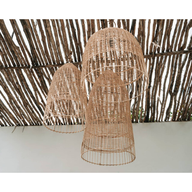 Bazar Bizar Hanglamp naturel m amalfi BAYU035N-M-50x55 large