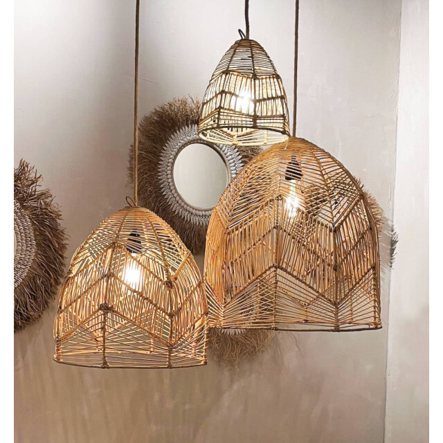 Bazar Bizar Hanglamp naturel l bala BAYU012N-L-50x50 large