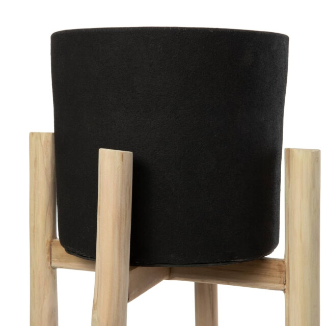 Bazar Bizar Charcoal hoge plantenbak natural l JABR043BN-L large
