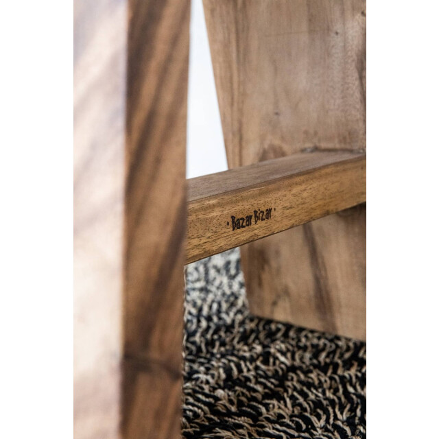 Bazar Bizar Zeegras tapijt naturel zwart 180 x 240cm BAJN016NB-180x240 large