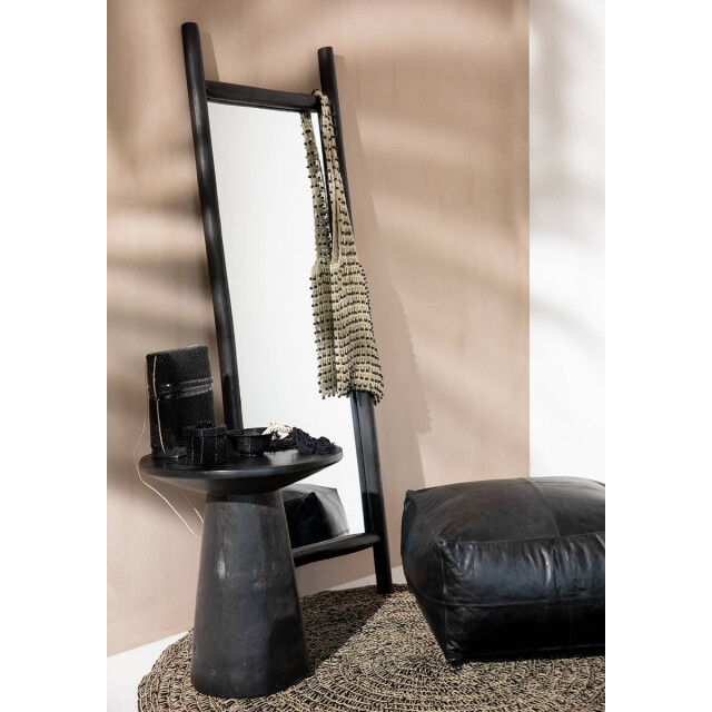 Bazar Bizar Tapijt naturel zwart Ø 100cm BAJN016NB-100 large