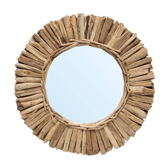 Bazar Bizar Drijfhout spiegel naturel m crown JAHU037N-M-60 large