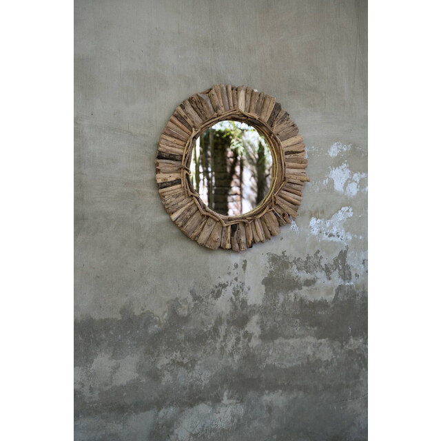 Bazar Bizar Drijfhout spiegel naturel m crown JAHU037N-M-60 large