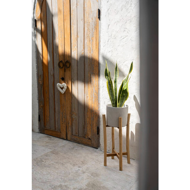 Bazar Bizar Chalk hoge plantenbak beton naturel l JABR043ConN-L large