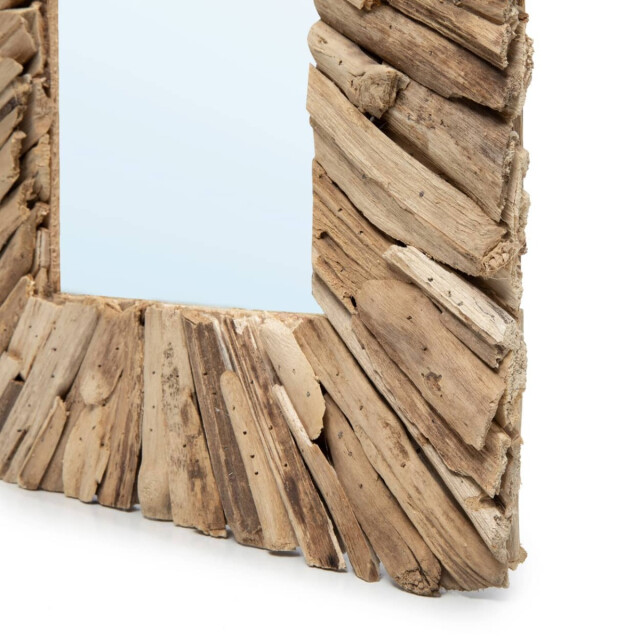 Bazar Bizar Drijfhout ingelijst spiegel naturel m JAHU038N-M-60x40 large