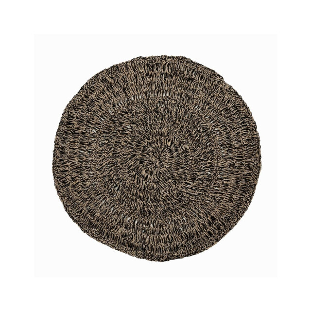 Bazar Bizar Tapijt naturel zwart Ø 100cm BAJN016NB-100 large