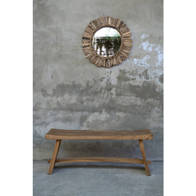 Bazar Bizar Drijfhout spiegel naturel m crown JAHU037N-M-60 large