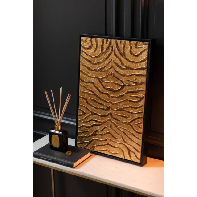 J-Line Schilderij dierenprint hout canvas zwart (3-delig) 28804 large