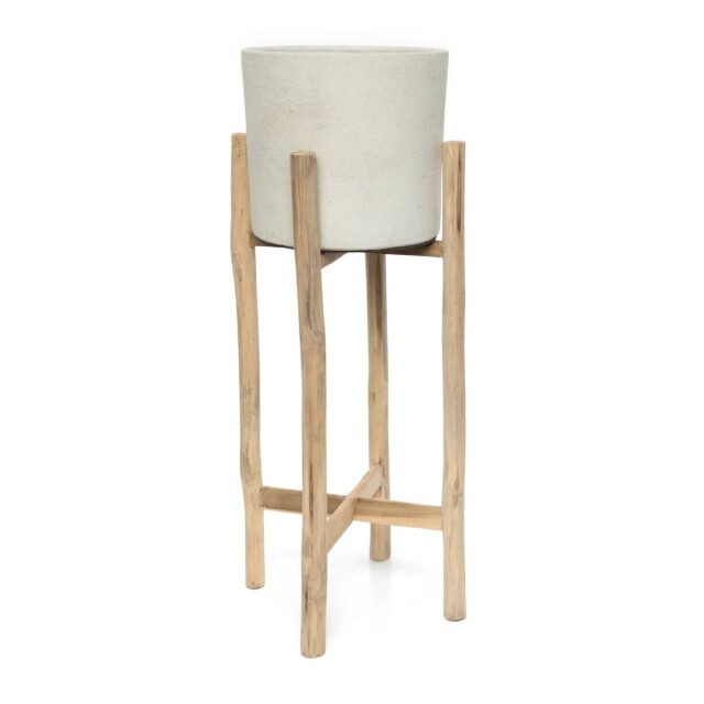 Bazar Bizar Chalk hoge plantenbak beton naturel l JABR043ConN-L large