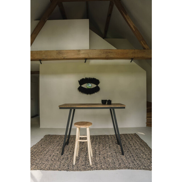 Bazar Bizar Zeegras tapijt naturel zwart 180 x 240cm BAJN016NB-180x240 large
