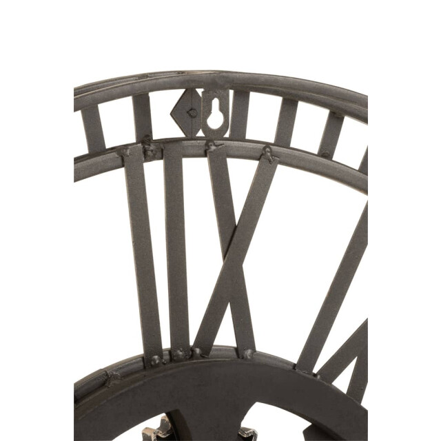 J-Line Klok romeinse cijfers radars binnenwerk metaal antiek 17186 large