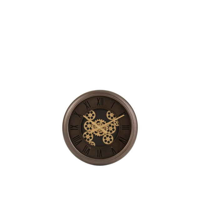 J-Line Klok radars romeinse cijfers metaal goud 2916 large