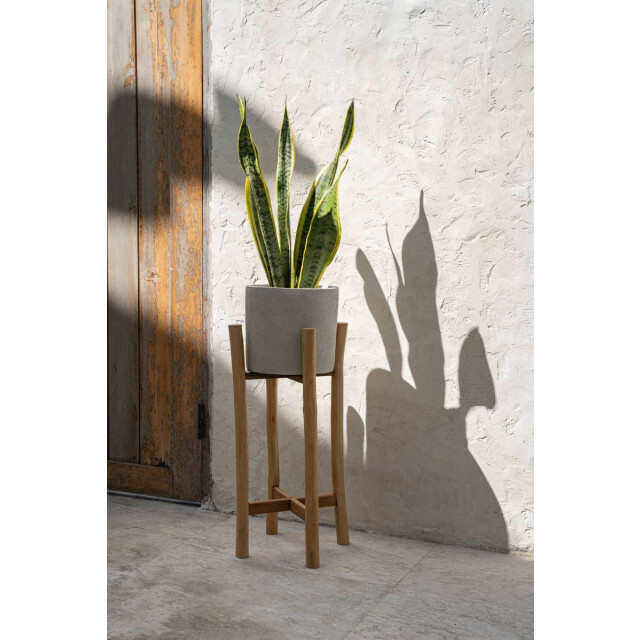 Bazar Bizar Chalk hoge plantenbak beton naturel l JABR043ConN-L large