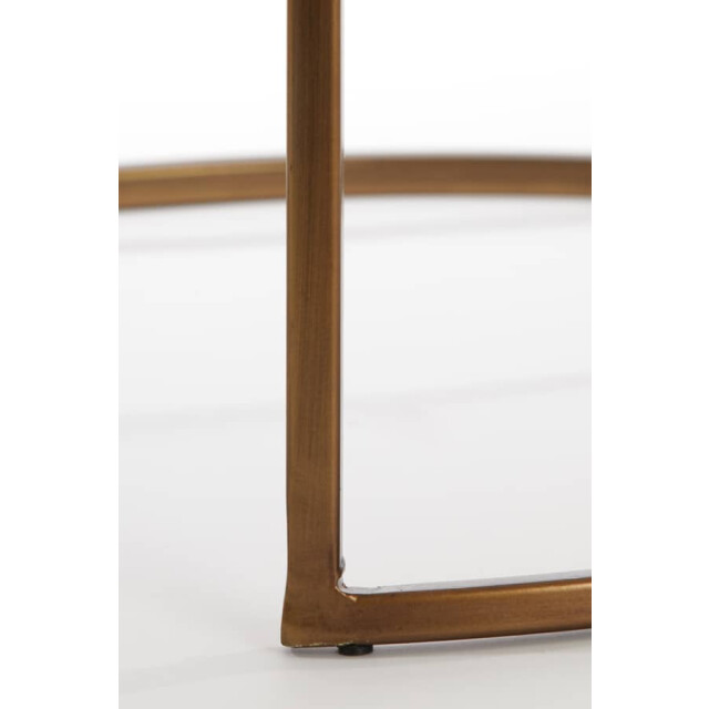 Light & Living Bijzettafel glas helder- ferati s/2 Ø 50 x 52cm 6781385 large