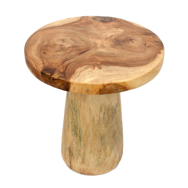 Bazar Bizar Conic bijzettafel naturel 50 timber JAHU014N large