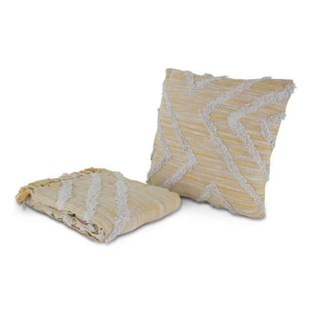 Safaary Marokkaanse plaid zand-wit SFDEK00022 large