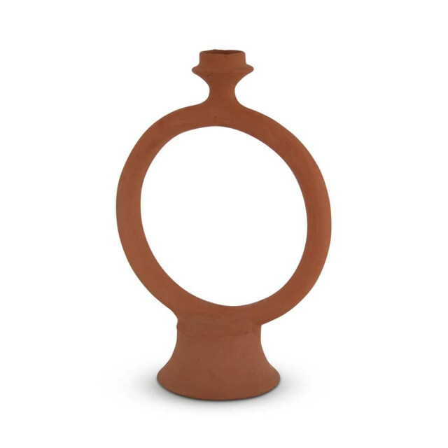 Safaary Marokkaanse ring kandelaar rond terra naturel SFKSWH00125 large