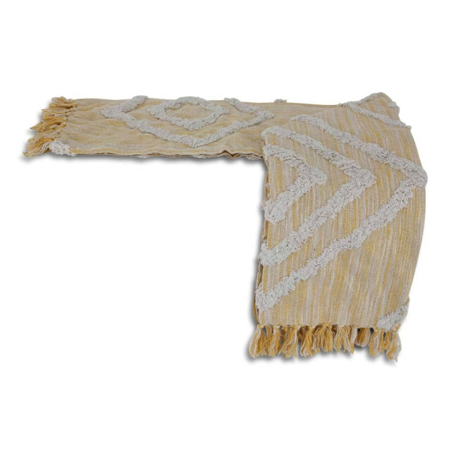 Safaary Marokkaanse plaid zand-wit SFDEK00022 large