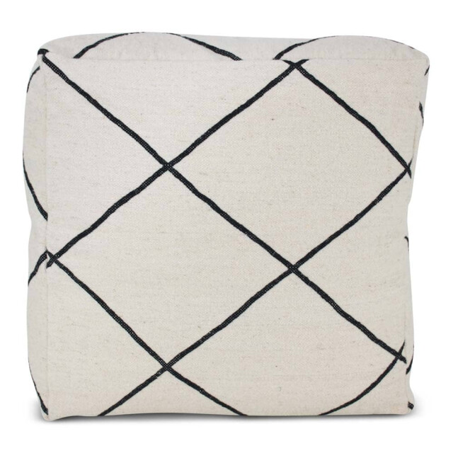Safaary Marokkaanse kelim poef zebra SFMRPF00045 large