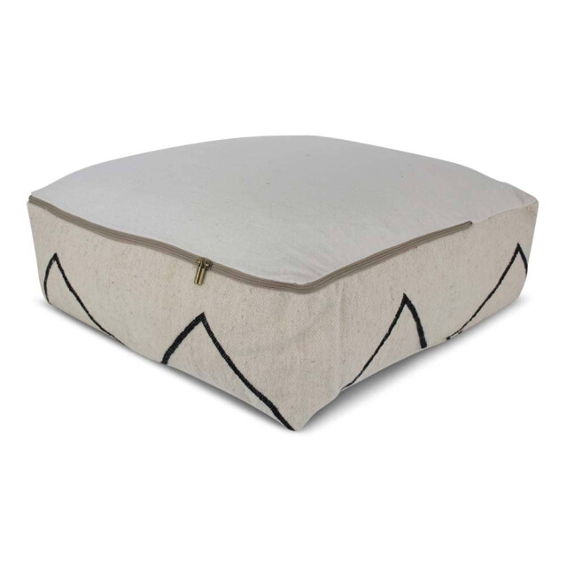 Safaary Marokkaanse kelim poef zebra SFMRPF00045 large