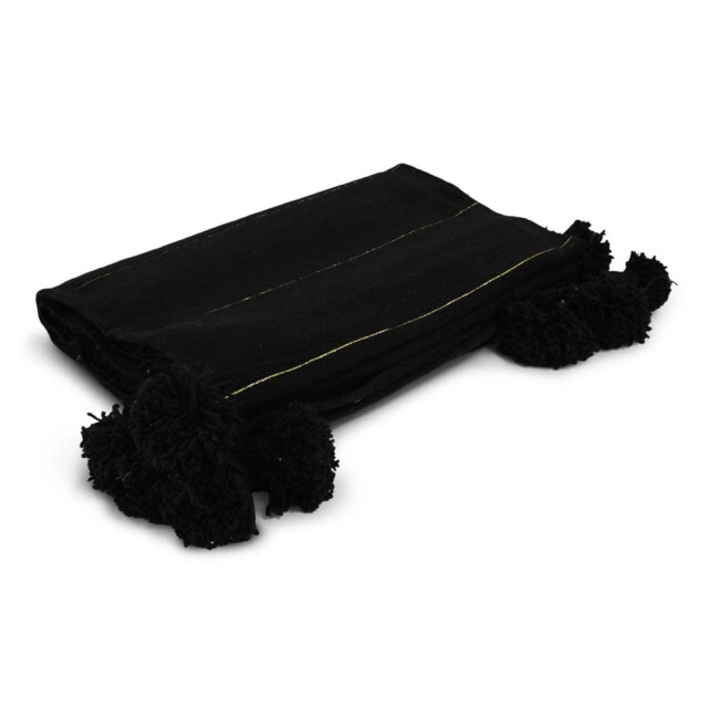 Safaary Marokkaanse bedsprei met goud pom-poms irna SFDEK00012 large