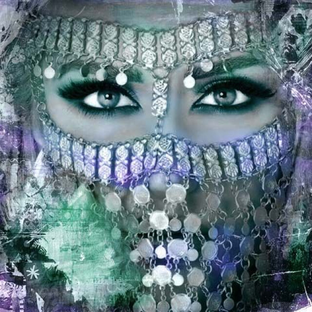 Safaary Arabisch schilderij arabische vrouw SFCVSLD00076 large