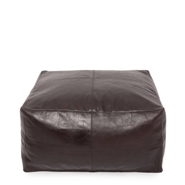 Bazar Bizar Collectors poef chocolade INPG007Ch-60 large