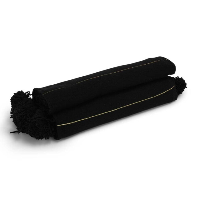 Safaary Marokkaanse bedsprei met goud pom-poms irna SFDEK00012 large