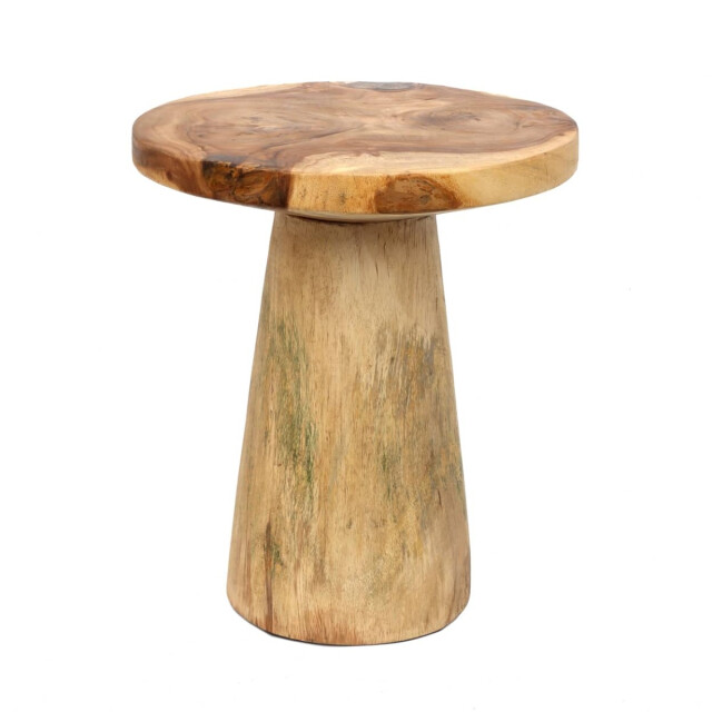 Bazar Bizar Conic bijzettafel naturel 50 timber JAHU014N large