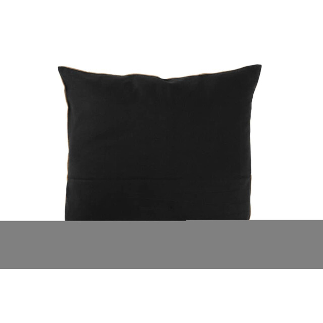 J-Line Kussen olifant textiel naturel-zwart large 33903 large