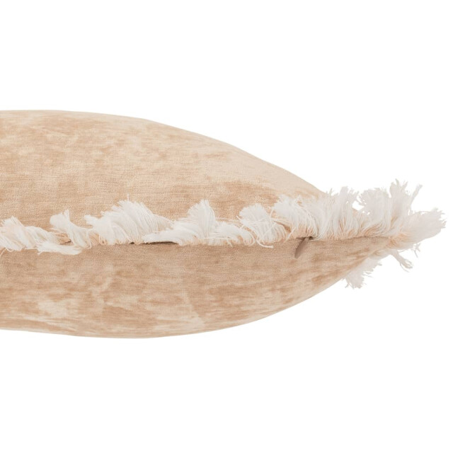 J-Line Kussen franje polyester 22745 large